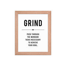 Load image into Gallery viewer, GRIND Framed Poster