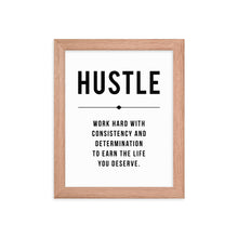 Load image into Gallery viewer, HUSTLE Framed Poster