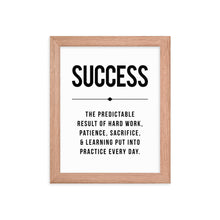 Load image into Gallery viewer, SUCCESS Framed Poster