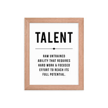 Load image into Gallery viewer, TALENT Framed Poster