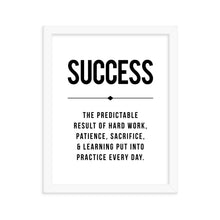 Load image into Gallery viewer, SUCCESS Framed Poster