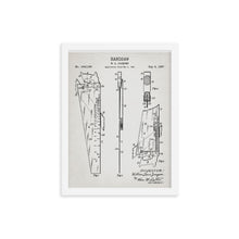 Load image into Gallery viewer, Hand Saw Patent Framed Poster