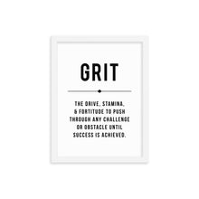 Load image into Gallery viewer, GRIT Framed Poster