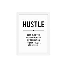 Load image into Gallery viewer, HUSTLE Framed Poster