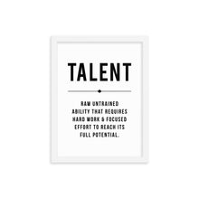 Load image into Gallery viewer, TALENT Framed Poster