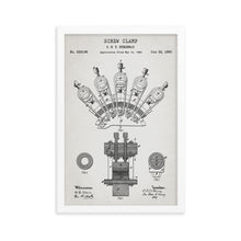 Load image into Gallery viewer, Screw Clamp Patent Framed Poster