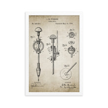 Load image into Gallery viewer, Hand Drill Patent Framed poster