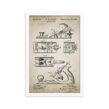 Load image into Gallery viewer, Bench Plane Patent Framed poster