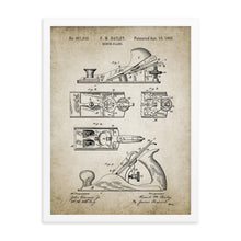 Load image into Gallery viewer, Bench Plane Patent Framed poster
