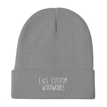 Load image into Gallery viewer, L & E Custom Woodworks Embroidered Beanie