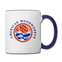 Load image into Gallery viewer, Contrasting Handle Coffee Mug - white/cobalt blue