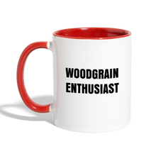 Load image into Gallery viewer, Woodgrain Enthusiast Mug - white/red
