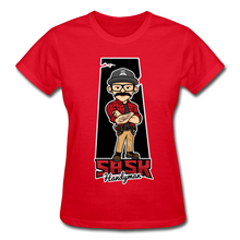 Load image into Gallery viewer, Sask Ladies T-Shirt - red