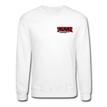 Load image into Gallery viewer, Sask Sweatshirt (front and back logos) - white