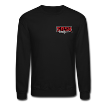 Load image into Gallery viewer, Sask Sweatshirt (front and back logos) - black