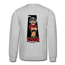 Load image into Gallery viewer, Sask Sweatshirt (front and back logos) - heather gray