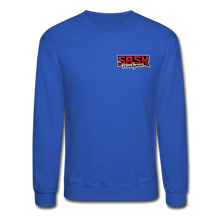 Load image into Gallery viewer, Sask Sweatshirt (front and back logos) - royal blue