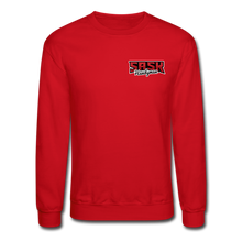 Load image into Gallery viewer, Sask Sweatshirt (front and back logos) - red