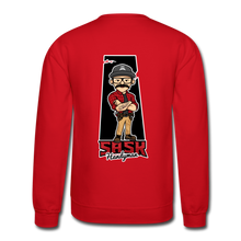 Load image into Gallery viewer, Sask Sweatshirt (front and back logos) - red