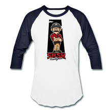 Load image into Gallery viewer, Sask Baseball T-Shirt - white/navy