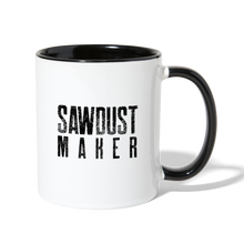 Load image into Gallery viewer, Sawdust Maker Contrast Coffee Mug - white/black