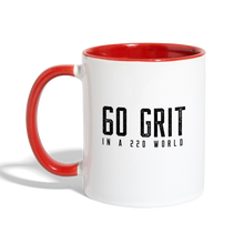 Load image into Gallery viewer, 60 GRIT Contrast Coffee Mug - white/red