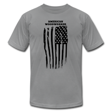 Load image into Gallery viewer, American Woodworker Flag Premium T-Shirt - slate