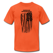 Load image into Gallery viewer, American Woodworker Flag Premium T-Shirt - orange