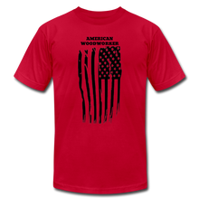Load image into Gallery viewer, American Woodworker Flag Premium T-Shirt - red