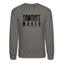 Load image into Gallery viewer, Sawdust Maker Crewneck Sweatshirt - asphalt gray
