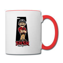 Load image into Gallery viewer, Sask Contrast Coffee Mug - white/red