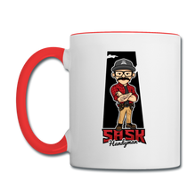 Load image into Gallery viewer, Sask Contrast Coffee Mug - white/red