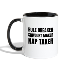 Load image into Gallery viewer, Rule Breaker Contrast Coffee Mug - white/black