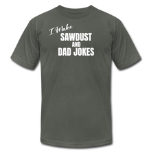 Load image into Gallery viewer, Saw Dust and Dad Jokes Premium T-Shirt - asphalt