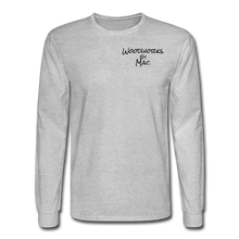 Load image into Gallery viewer, Woodworks by Mac Long Sleeve T-Shirt - heather gray