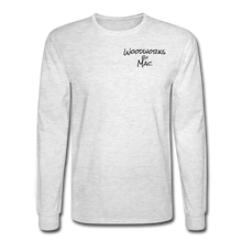 Load image into Gallery viewer, Woodworks by Mac Long Sleeve T-Shirt - light heather gray