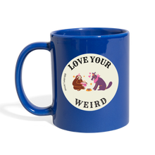 Load image into Gallery viewer, Broken Canvas Love Your Weird Mug - royal blue