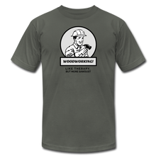 Load image into Gallery viewer, Retro Woodworking Premium T-Shirt - asphalt