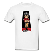Load image into Gallery viewer, Sask Handyman Heavyweight T-Shirt (front logo) - white