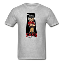 Load image into Gallery viewer, Sask Handyman Heavyweight T-Shirt (front logo) - heather gray
