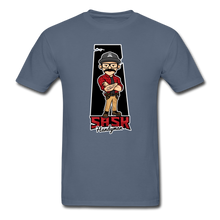 Load image into Gallery viewer, Sask Handyman Heavyweight T-Shirt (front logo) - denim