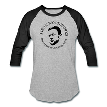 Load image into Gallery viewer, 5 Iron Woodworking Raglan T-Shirt - heather gray/black