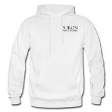 Load image into Gallery viewer, 5 Iron Woodworks Hoodie - white