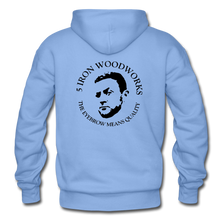 Load image into Gallery viewer, 5 Iron Woodworks Hoodie - carolina blue