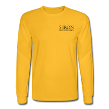 Load image into Gallery viewer, 5 Iron Woodworking Long Sleeve T-Shirt - gold