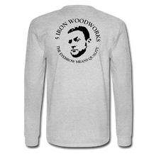 Load image into Gallery viewer, 5 Iron Woodworking Long Sleeve T-Shirt - heather gray