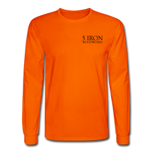 Load image into Gallery viewer, 5 Iron Woodworking Long Sleeve T-Shirt - orange