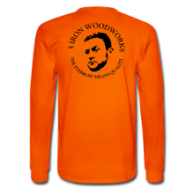 Load image into Gallery viewer, 5 Iron Woodworking Long Sleeve T-Shirt - orange