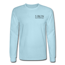Load image into Gallery viewer, 5 Iron Woodworking Long Sleeve T-Shirt - powder blue