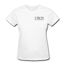 Load image into Gallery viewer, 5 iron Woodworks Women's T-Shirt - white